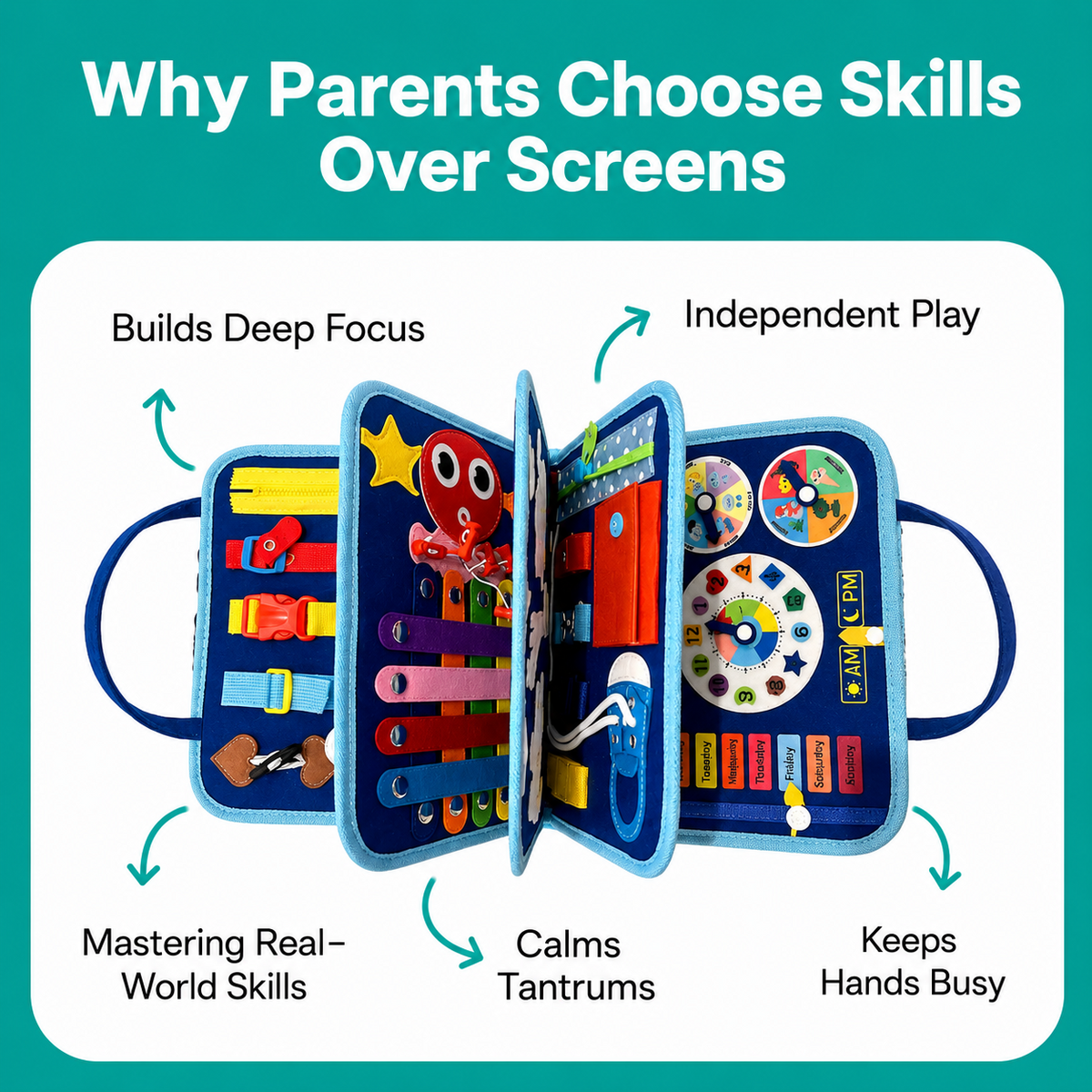 Montessori Busy Board For Children