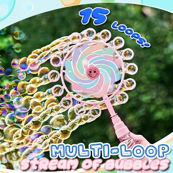 Fun Windmill Bubble Wand Set